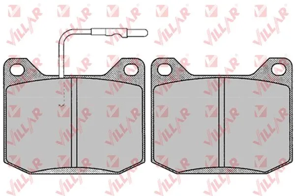 Kit de plaquettes de frein, frein à disque VILLAR 626.0118