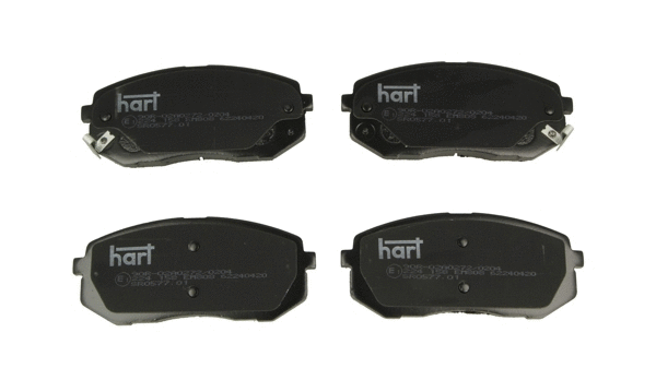 Kit de plaquettes de frein, frein à disque HART 224 158