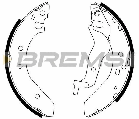 Jeu de mâchoires de frein BREMSI GF0705