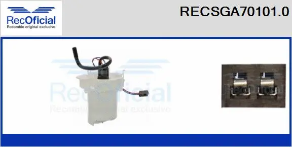 unité d'alimentation de carburant RECOFICIAL RECSGA70101.0