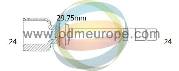 Jeu de joints, arbre de transmission 4X4 ESTANFI EST-14-356055