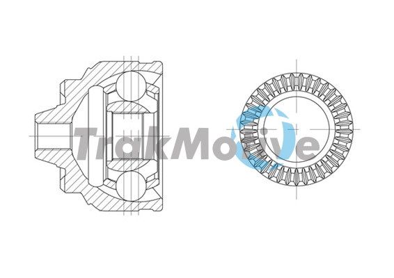 Jeu de joints, arbre de transmission AUTOTEAM G400769