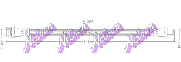 Flexible de frein KAWE H1524