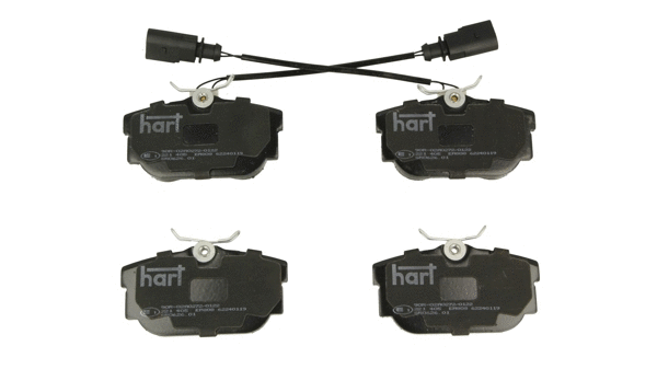 Kit de plaquettes de frein, frein à disque HART 221 405