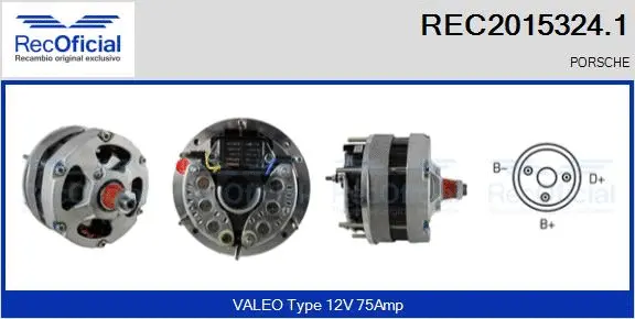 Alternateur RECOFICIAL REC2015324.1