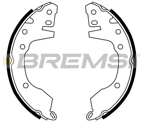 Jeu de mâchoires de frein BREMSI GF0820