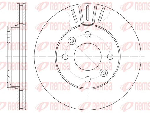 Disque de frein REMSA 6080.10