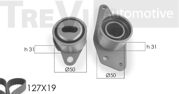 Kit de courroie crantée TREVI AUTOMOTIVE KD1055
