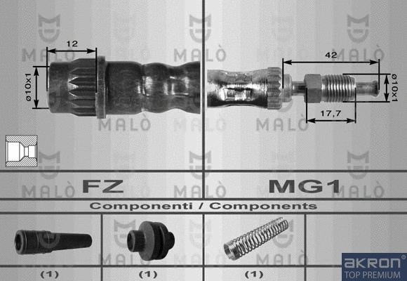 Flexible de frein AKRON-MALÒ 8569