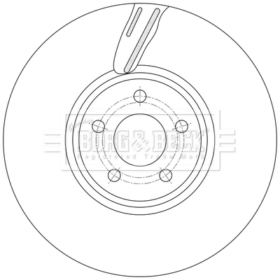 Disque de frein BORG & BECK BBD7017S