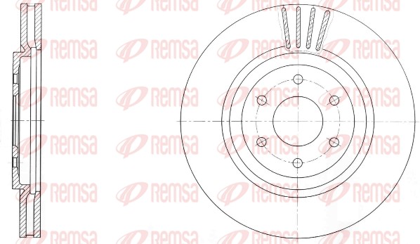 Disque de frein REMSA 61729.10