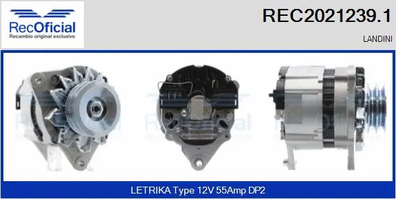 Alternateur RECOFICIAL REC2021239.1