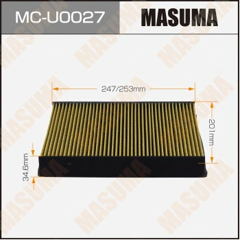 Filtre, air de l'habitacle MASUMA MC-U0027