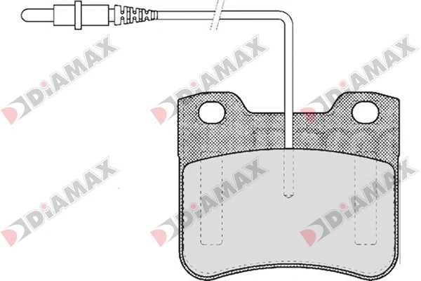 Kit de plaquettes de frein, frein à disque DIAMAX N09123