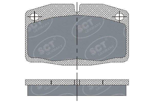 Kit de plaquettes de frein, frein à disque SCT - MANNOL SP 105 PR