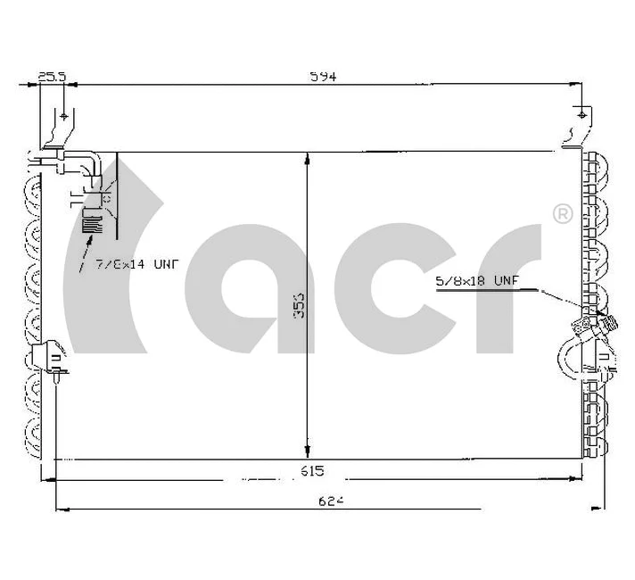 Condenseur, climatisation ACR 300118