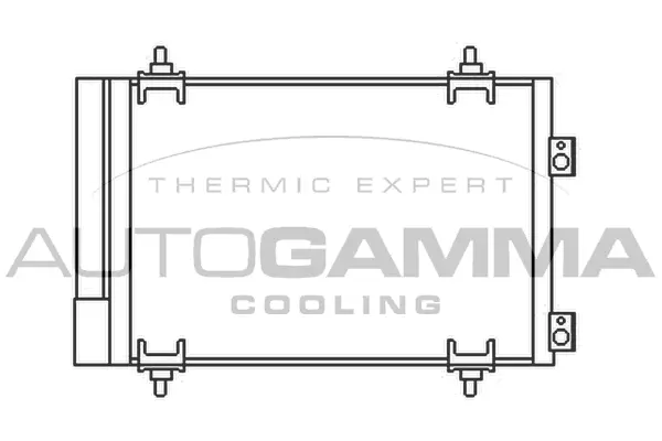 Condenseur, climatisation AUTOGAMMA 105586