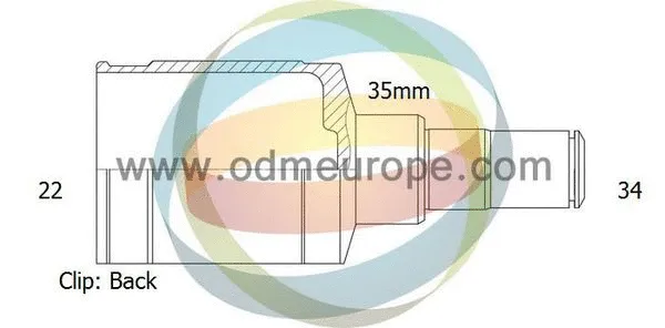 Jeu de joints, arbre de transmission 4X4 ESTANFI EST-14-236038