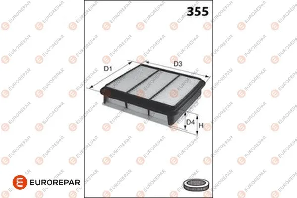 Filtre à air EUROREPAR 1682256280