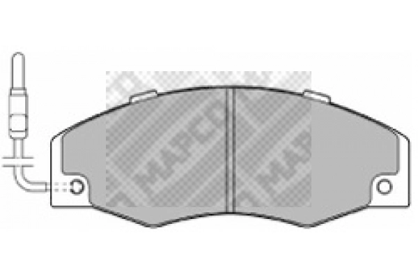 Kit de plaquettes de frein, frein à disque MAPCO 6279