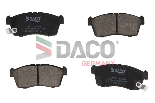 Kit de plaquettes de frein, frein à disque DACO Germany 320703