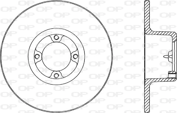 Disque de frein OPEN PARTS BDA1060.10