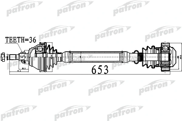 Arbre de transmission PATRON PDS0477
