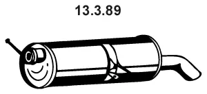 Silencieux arrière EBERSPÄCHER 13.3.89