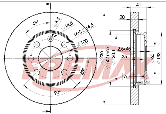 Disque de frein FREMAX BD-1440