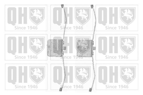 Kit d'accessoires, plaquette de frein à disque QUINTON HAZELL BFK937