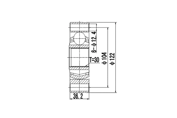 Jeu de joints, arbre de transmission DYNAMATRIX DCV635001