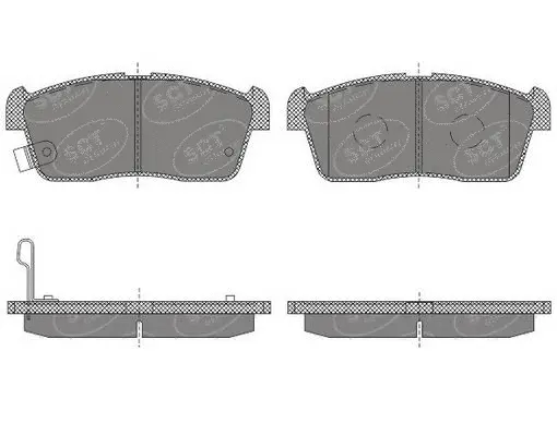 Kit de plaquettes de frein, frein à disque SCT - MANNOL SP 619 PR