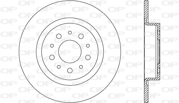 Disque de frein OPEN PARTS BDA2740.10