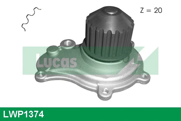 Pompe à eau, refroidissement du moteur LUCAS LWP1374