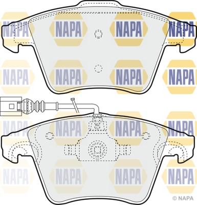 Kit de plaquettes de frein, frein à disque NAPA NBP1312