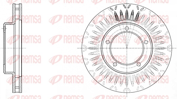 Disque de frein REMSA 61687.10
