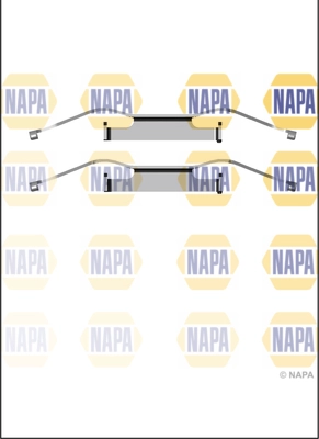 Kit d'accessoires, plaquette de frein à disque NAPA NFK1087
