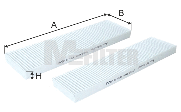 Filtre, air de l'habitacle MFILTER K 9135-2