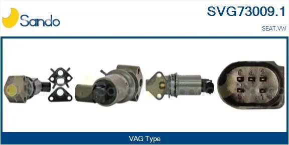 Vanne EGR SANDO SVG73009.1