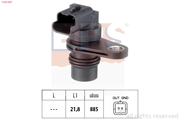Capteur, vitesse de rotation du moteur EPS 1.953.487