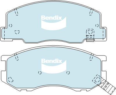 Kit de plaquettes de frein, frein à disque BENDIX-SEA DB1372 4WD