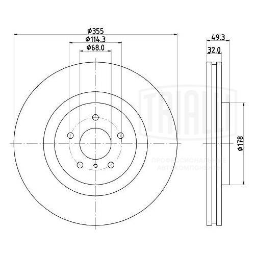 Disque de frein TRIALLI DF 140220