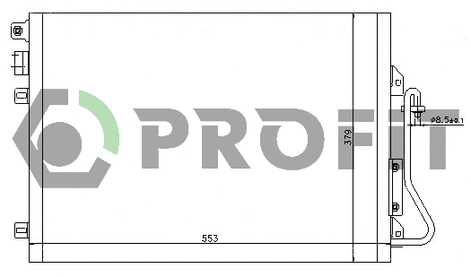 Condenseur, climatisation PROFIT PR 1914C1