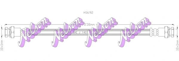 Flexible de frein KAWE H1692