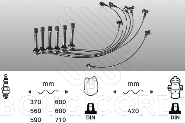 Kit de câbles d'allumage EFI AUTOMOTIVE 7192