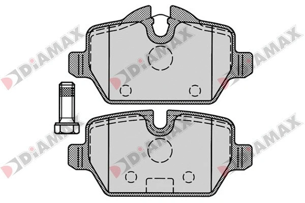 Kit de plaquettes de frein, frein à disque DIAMAX N09194