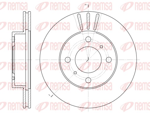 Disque de frein REMSA 6557.10