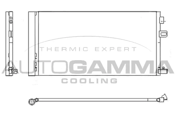 Condenseur, climatisation AUTOGAMMA 107515