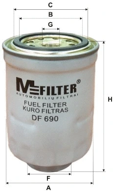 Filtre à carburant MFILTER DF 690