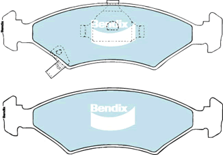 Kit de plaquettes de frein, frein à disque BENDIX-SEA DB1335 MKT